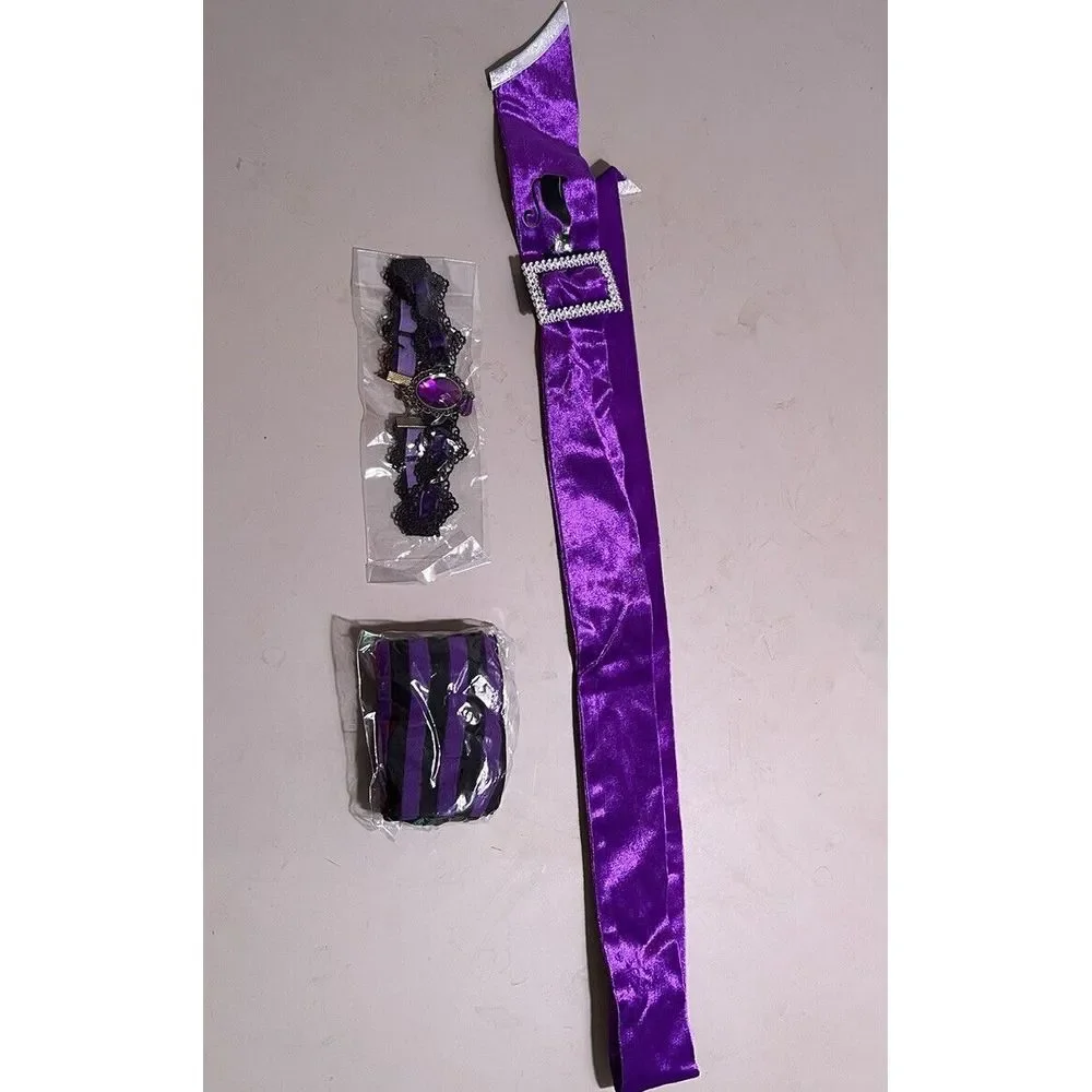 Witch Costume Purple & Black Witch Costume Halloween ~  Youth‎ Small